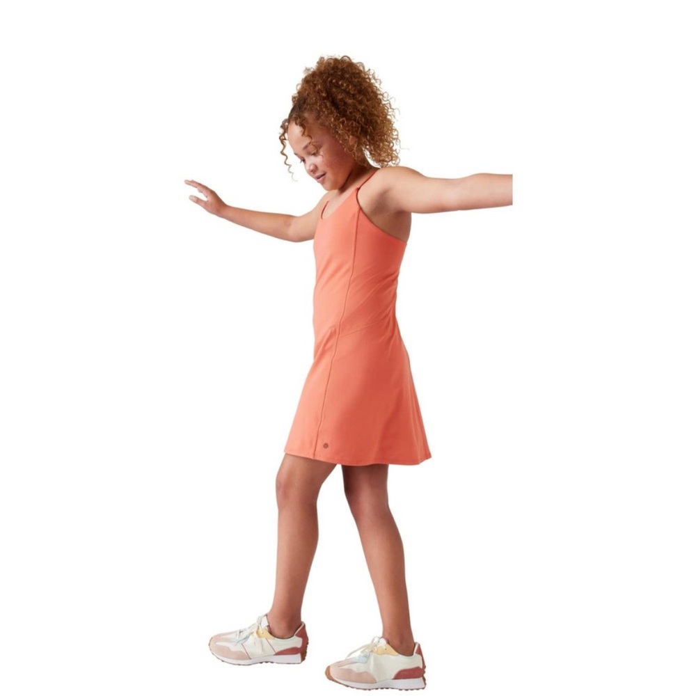 New Athleta Girl Peach Orange Tennis Athletic Dress Size XXL / 16